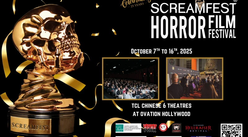 Flyer with trophy of a golden scull