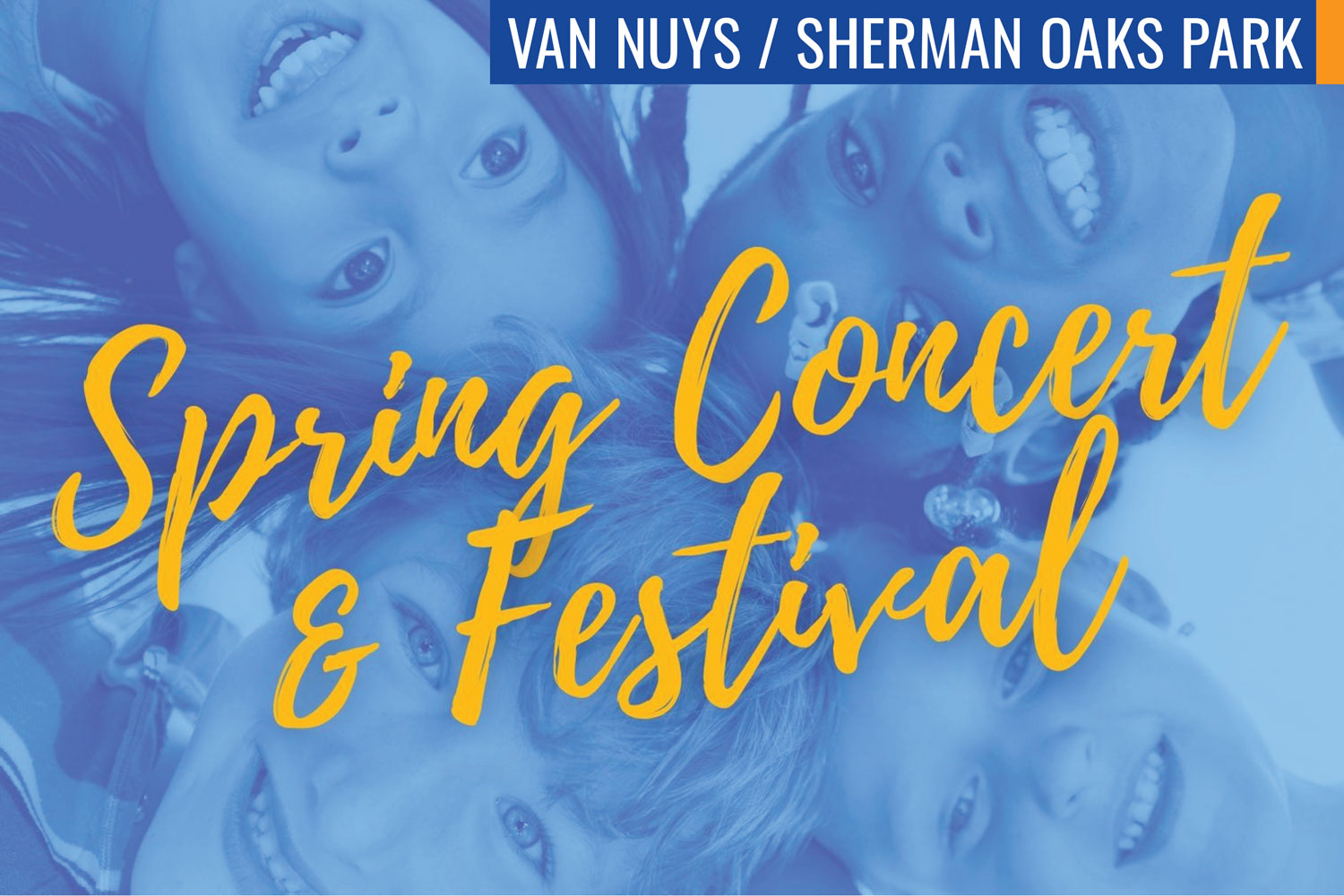 The image is a poster for the Spring Couvert & Festival at Van Nuys/Sherman Oaks Park. The poster likely includes information about the event and features related to spring celebrations.