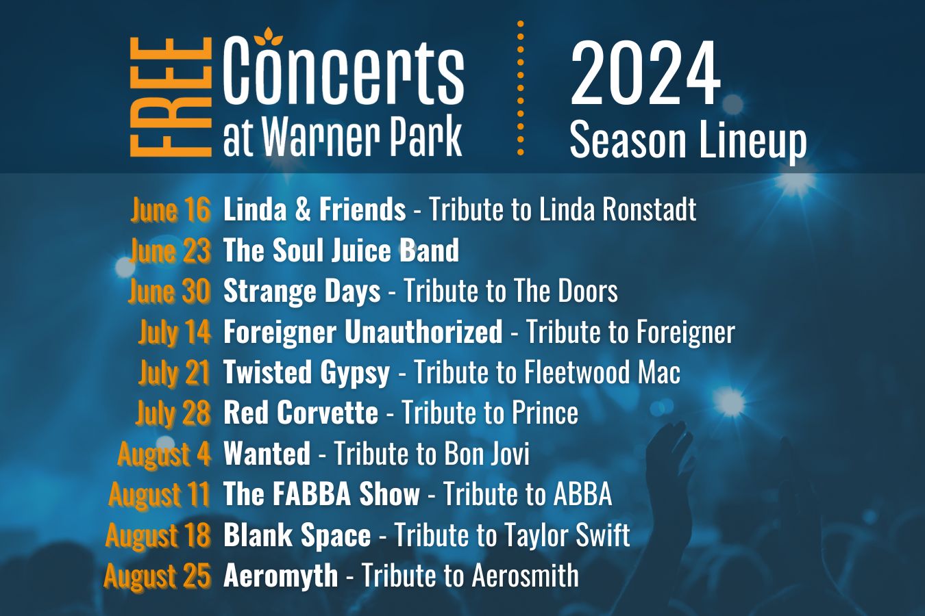 Summer Concerts at the Warner Center Department of Cultural Affairs